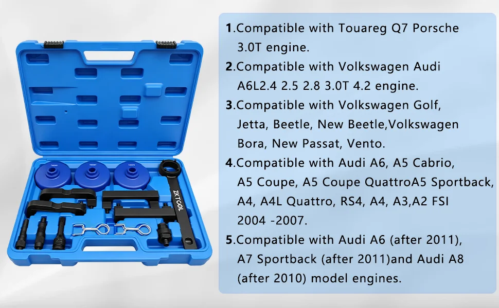 Motor Nockenwellen ausrichtung Verriegelung Timing Tool Set ist kompatibel mit Audi Volkswagen Motor Porsche 3,0 t Motor, t40070 ea837 – Detail 3
