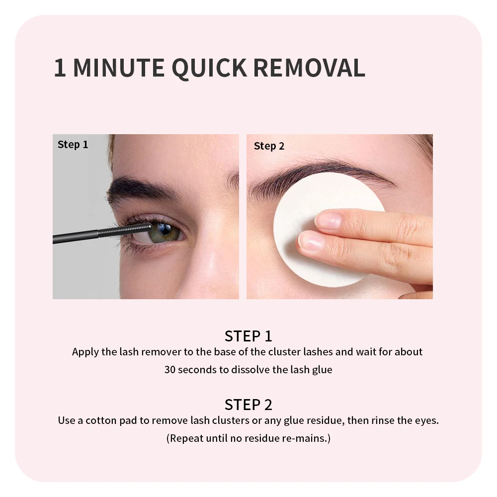 ANNAFRIS DIY Eyelash Extension Kit 10D-100D Fake Eyelashes Set with Bond and Seal Tweezers Individual Lashes Clusters Makeup