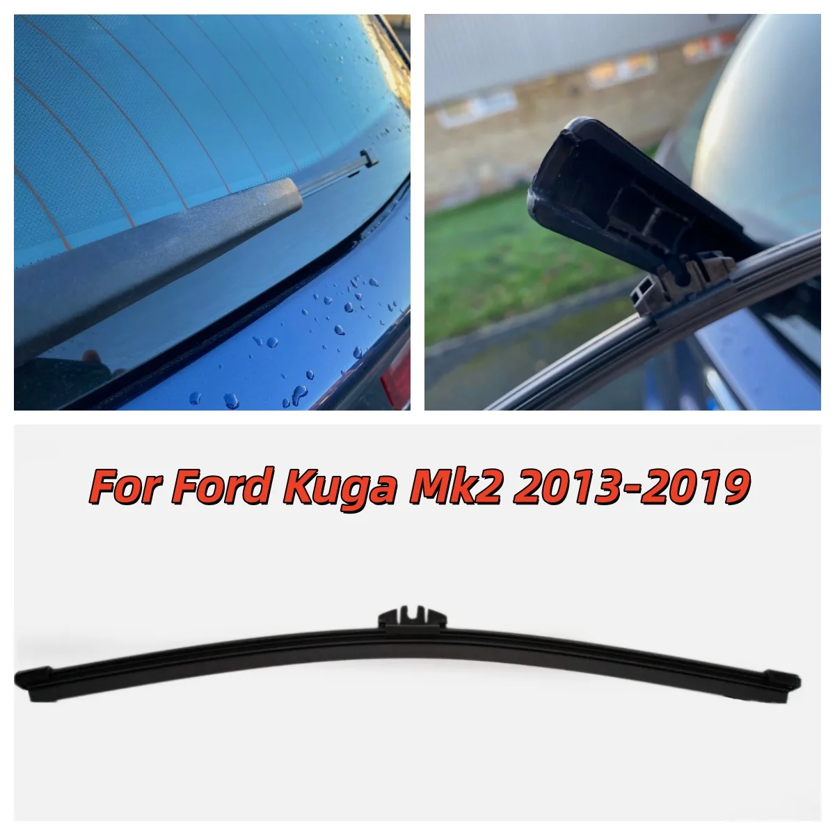 

11"W For Ford Kuga Mk2 2013-2019 Black Rear Wiper Blade Direct Replacement Car Windscreen Wipers Automobiles Rear Wiper Blade