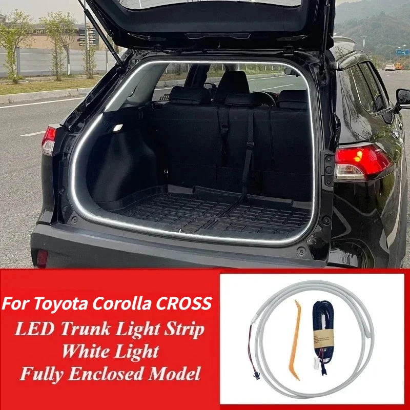 

Для Toyota Corolla CROSS светодиодная лента багажника, модификация и специальное освещение заднего багажника-модификация внутренней части автомобиля