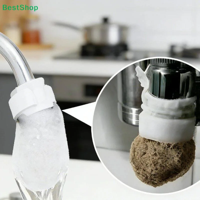 ☪20/50/100Pcs Water Tap Faucet Filter Cotton Prevents Splashing Removes Sand Filters Tap Water For Kitchen Sink