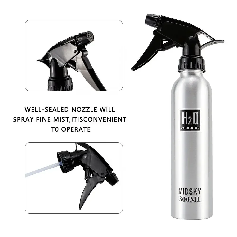 500ml Spray Bottle Refillable Mist Bottle Dispenser Hairdressing Empty Bottle Aluminum Salon Water Bottles Pulverizador Agua