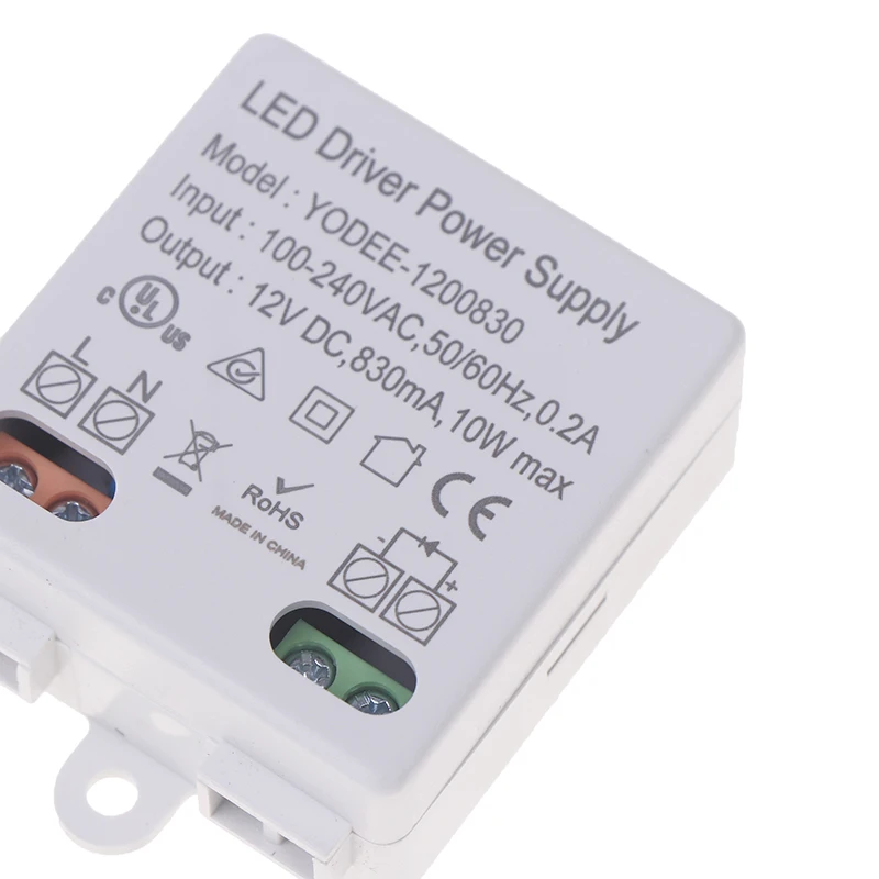 

1Piece Household High Quality LED Driver Power Supply Drive Power Supply For 12V LED Lights Stripes DC12V 10W LED Power Supply
