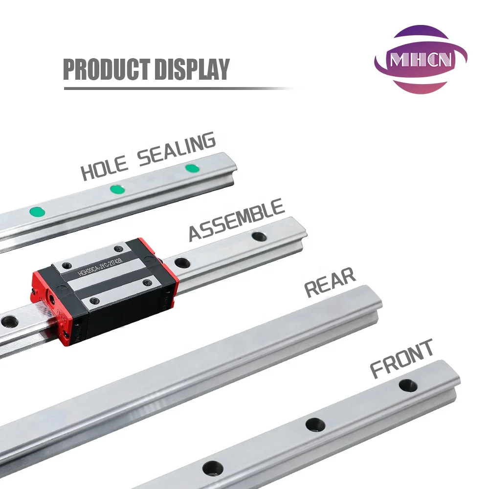 HLTNC High Assembly Linear Guide HGR 25 1000mm &slide Block Supplier Cut As Required Processing Stone and Other Machine Part