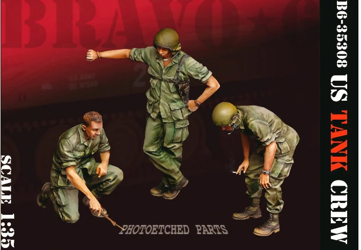 1:35 Resin Model Soldiers 2 US Troops Stationed In  Need Manual Painting Model Assembly Kit