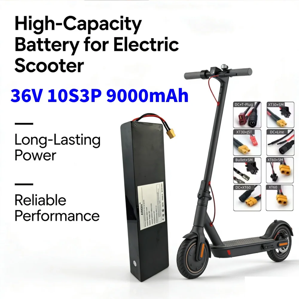 

New 36V 9000mAh 10S3P 18650 Lithium Battery Pack for Kugoo S1 S2 S3/S3 Pro Scooter Battery Etc Accessories with BMS