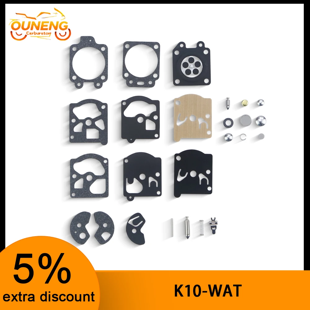 For Walbro K10-WAT Wa/D10-WAT 2-Cycle Edger String Trimmer WT391 WT20 WT3 WT309 WT310 WT324 Lawn Mower Carburetor Repair Kits