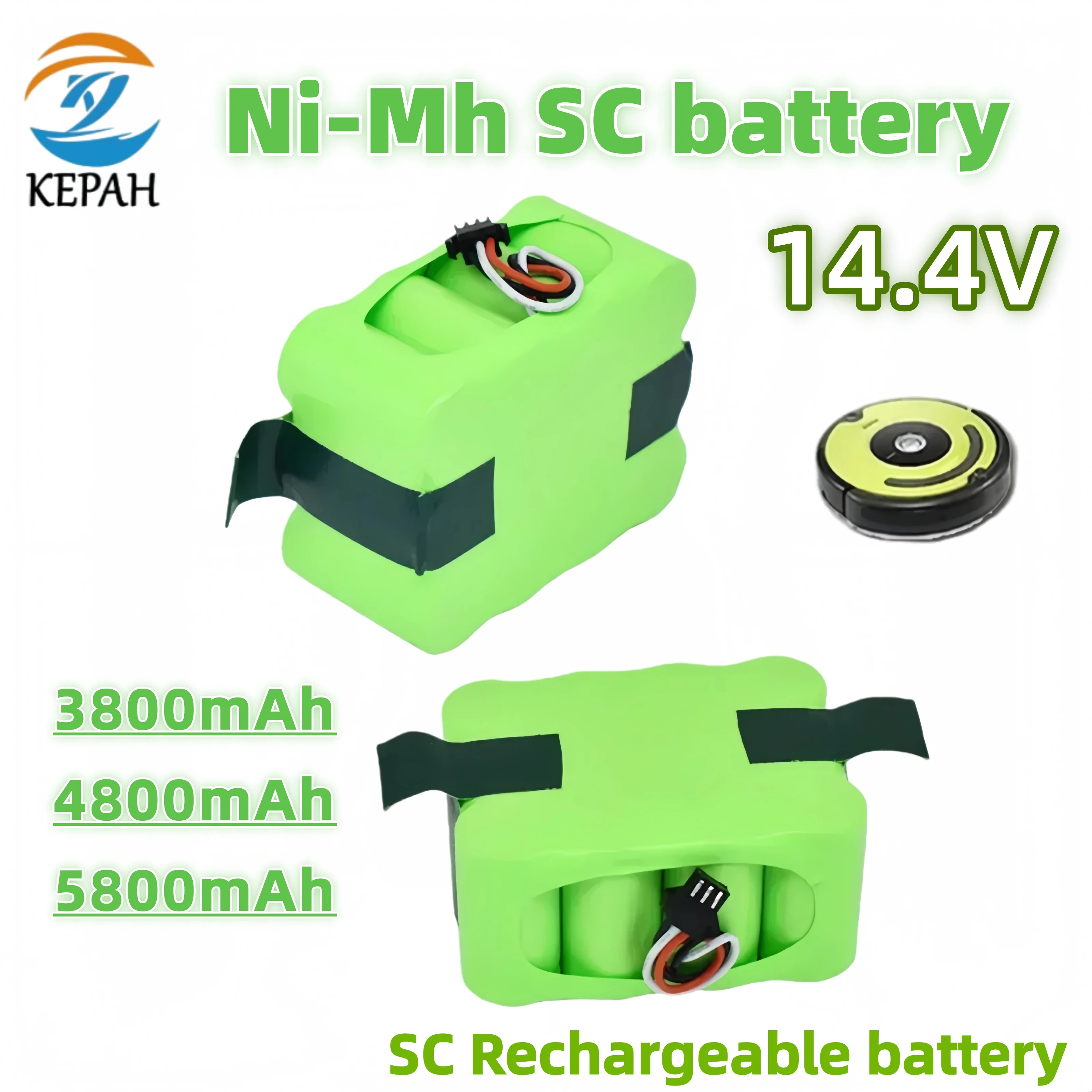 

Ni-MH SC аккумуляторная батарея 14,4 В | Для робота-подметателя пылесоса KV8 XR210/XR210A/XR210B/XR510B/XR510C