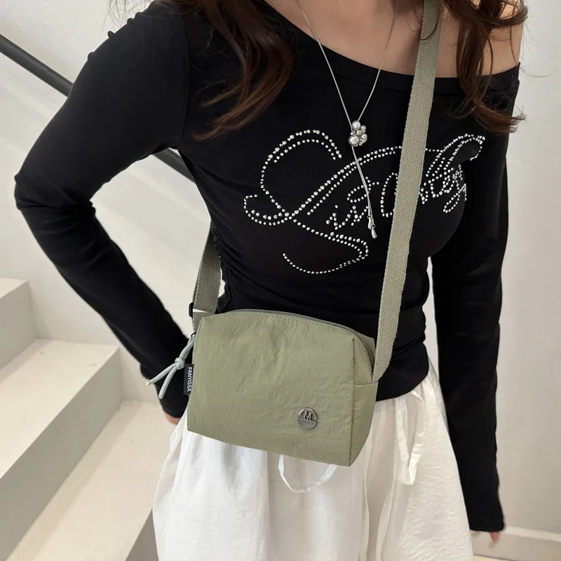 Leichte Damen-Umhängetasche für Pendler, einfache, einfarbige Sport-Hüfttasche, lässige Brusttasche für den täglichen Gebrauch und die Arbeit – Detail 8