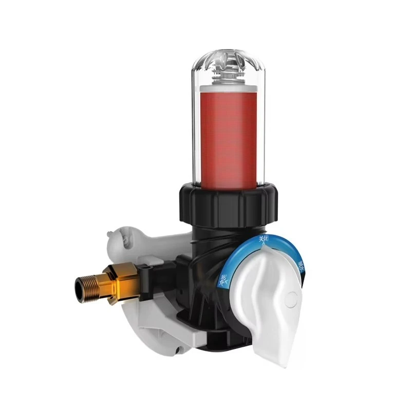 Backwashing Ceramic Disc Pre-filter 50 Micron Manual Water Purifier for Easy Installation At Home