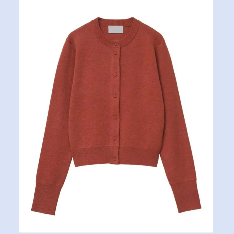 New autumn cardigan for women, thickened and warm Japanese slim fit knitted sweater for 24 years