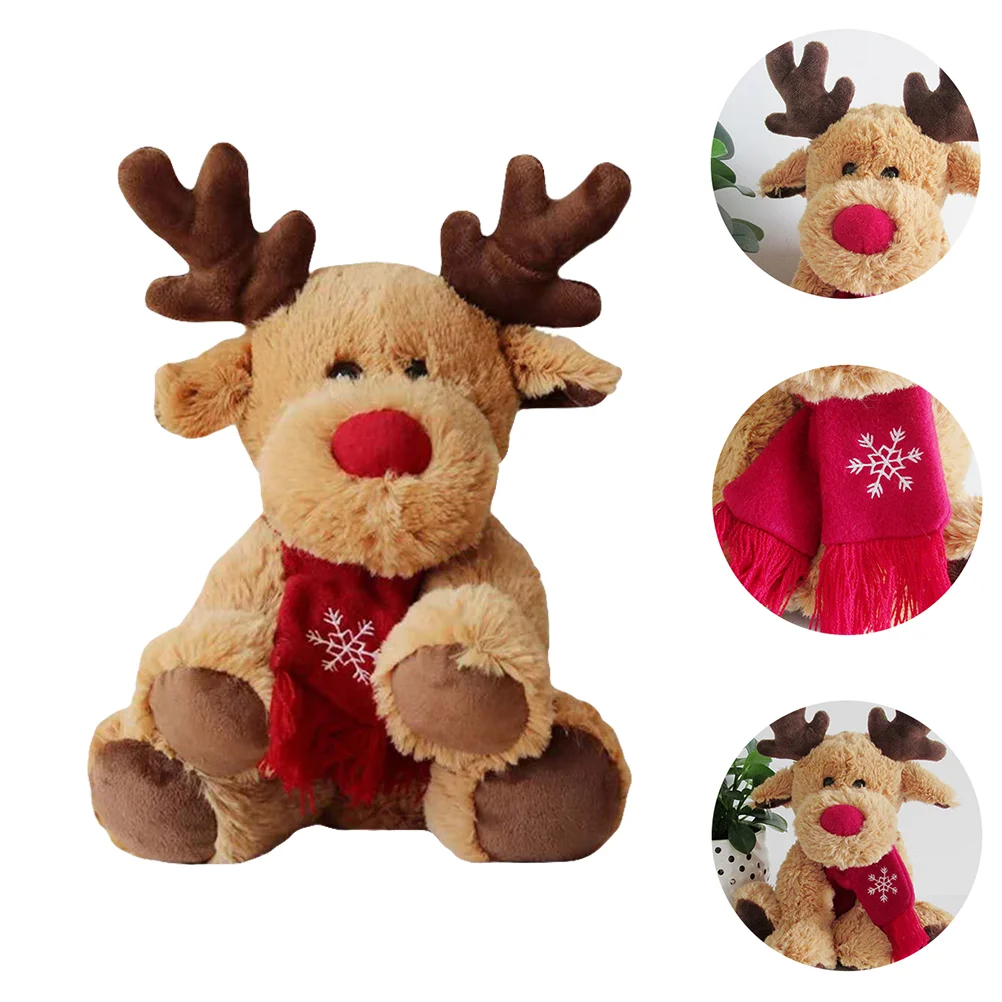 

Christmas Elk Party Adornment Xmas Gift Dolls for Ornament Deer Ornaments Lovely The