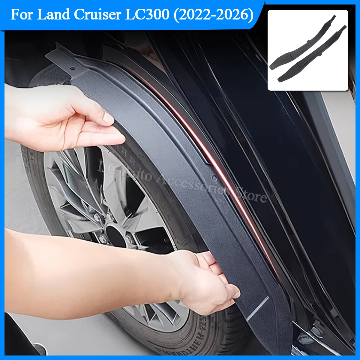 

For 2022-2026 Land Cruiser LC300, Rear Wheel Mud Flaps. For Lexus LX600, Door Mud Guards. Car Protection Accessories.