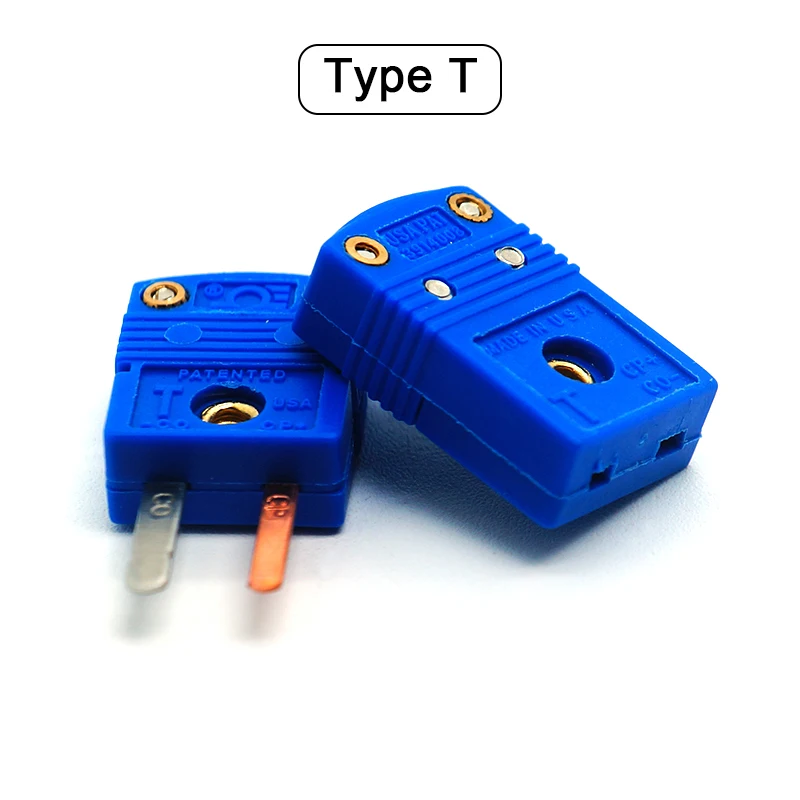 Male/Female Mini Connectors Plug Thermocouple Temperature Male K T J Type Sensors Miniature Socket & Panel Mount