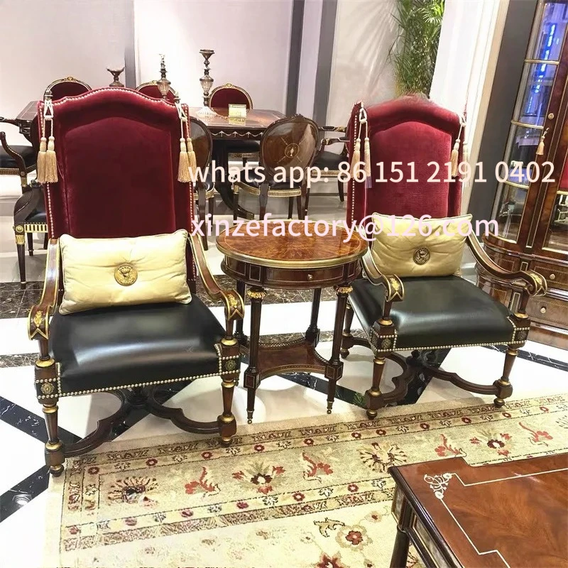 

Customizable oval sofa edge table Italian mahogany heart small round table