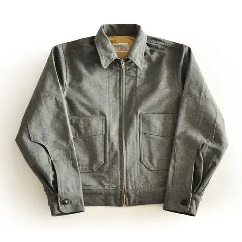 SauceZhan 1940 Safari Style Jacket Short Work Jacket VINTAGE 100% Cotton Men Jacket Solid  Mens Jackets Chamarras Para Hombre