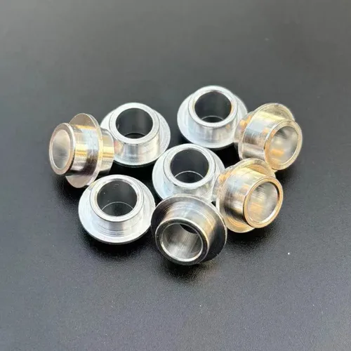 Imagen 2 del producto Espaciadores de rodamientos para patinete, 8 Uds., 8mm, buje de rodamiento de repuesto para rueda de patín, piezas de patinaje de aluminio
