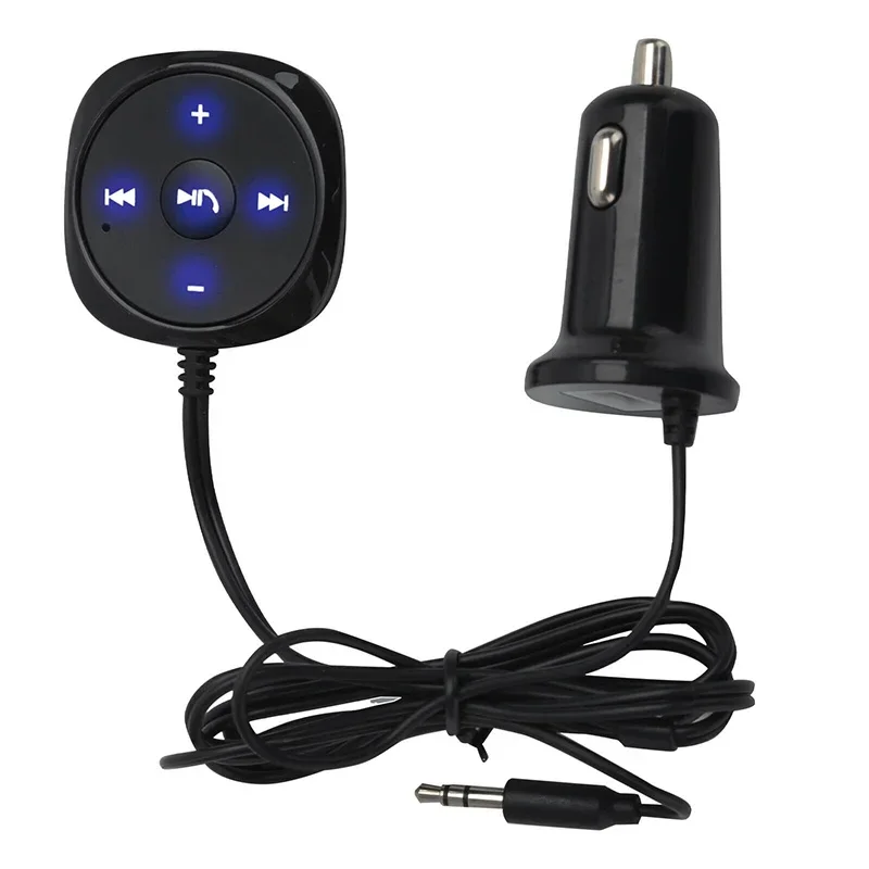 Car Bluetooth Receiver Car Adapter 3.5mm AUX Car Kit Adapter Bluetooth Music Handsfree Receiver for IPad Phone