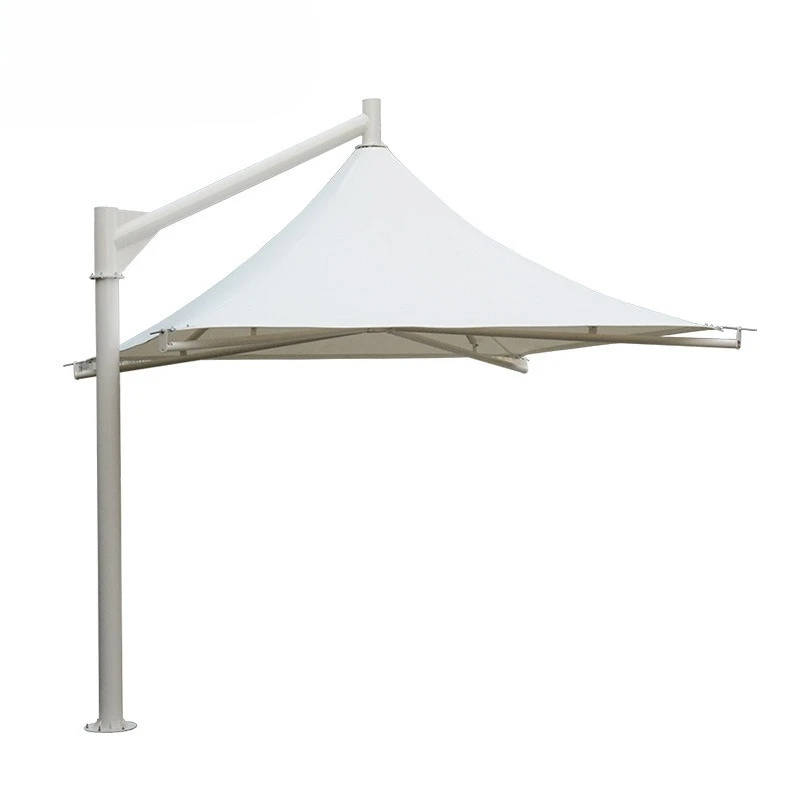 

Large tensioned membrane side column membrane structure umbrella swimming pool tensioned membrane umbrella