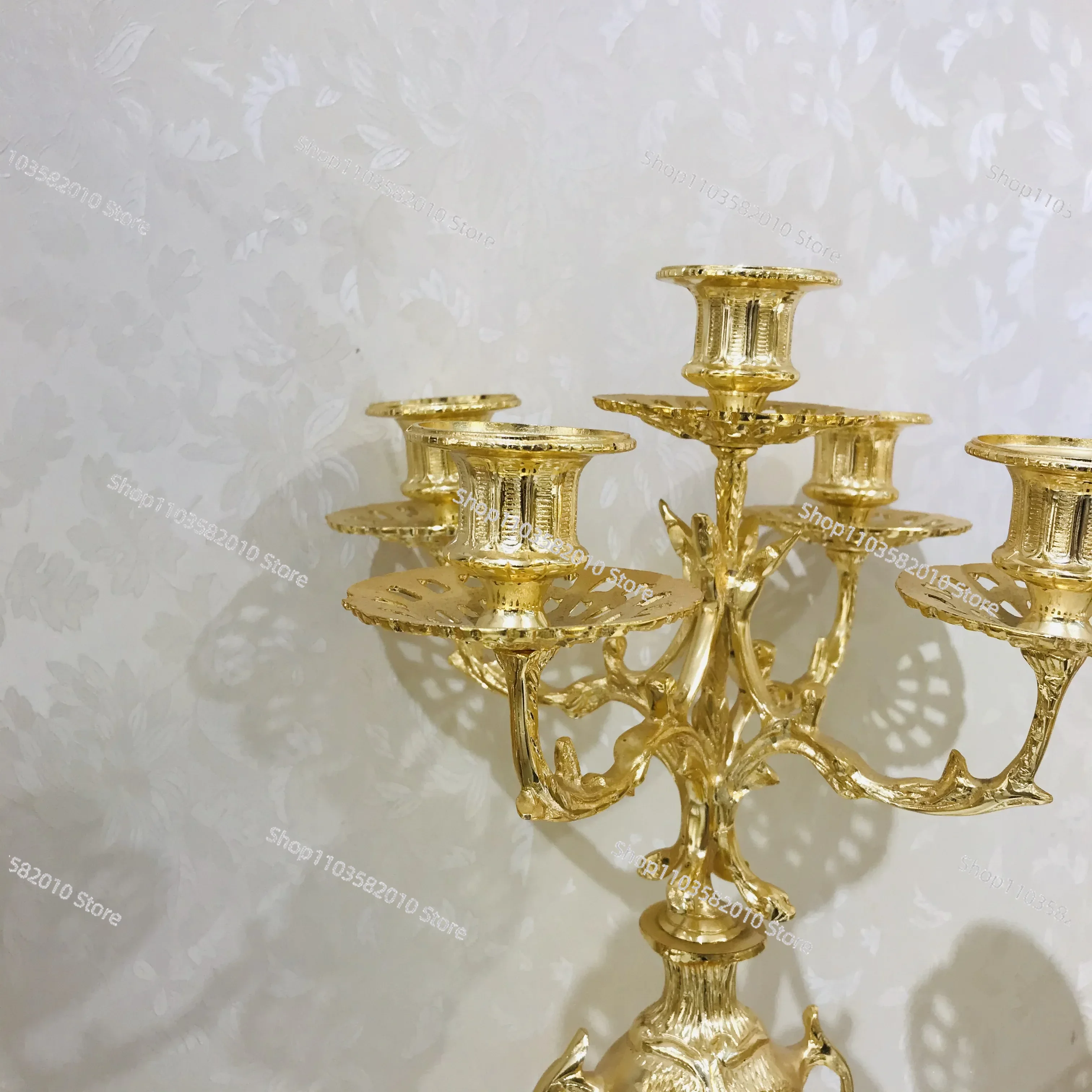 style golden copper candlestick family hotel decoration gift candlestick candle