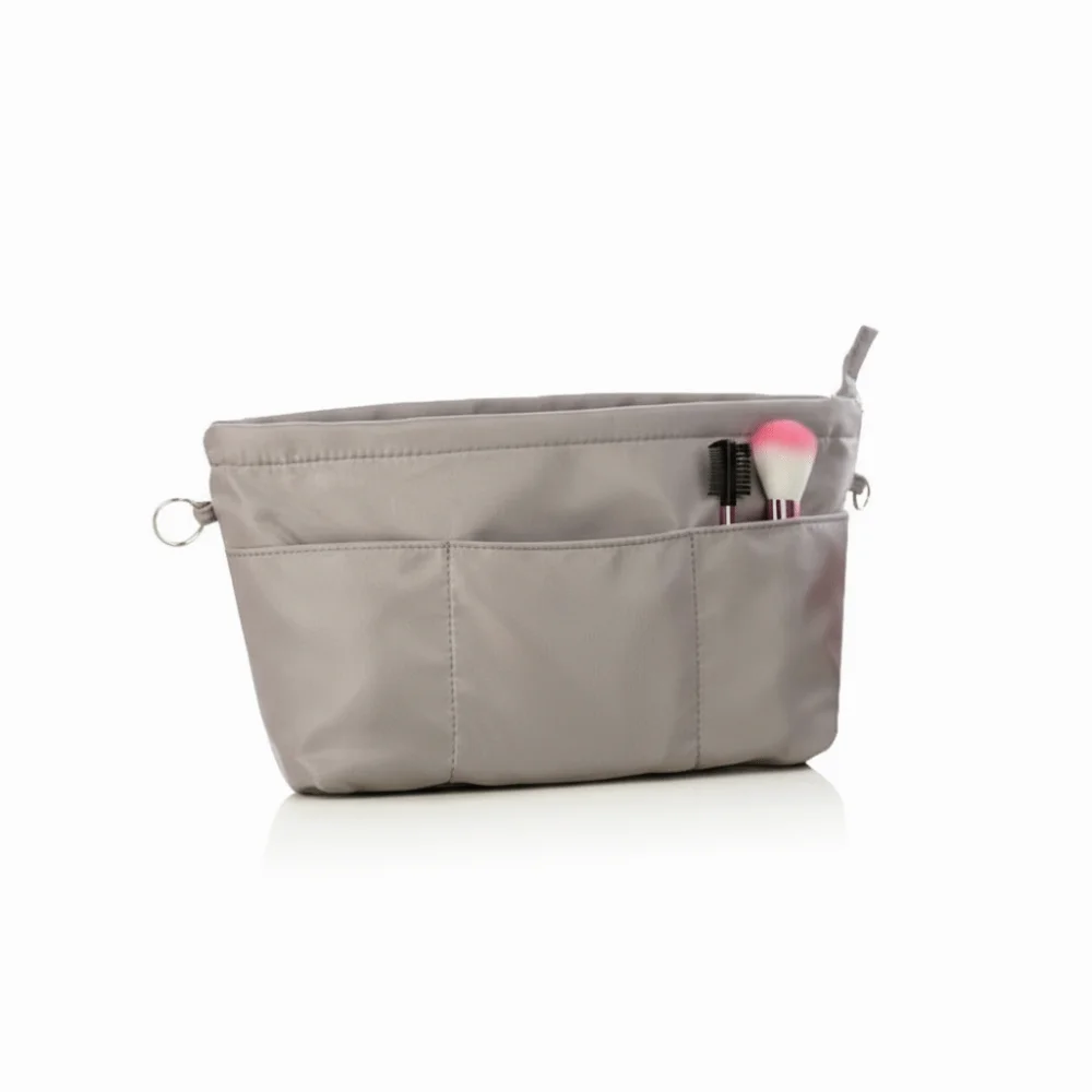 

Косметичка-органайзер с множеством карманов на молнии, большая вместительная нейлоновая сумка для туалетных принадлежностей, однотонная многофункциональная сумка для хранения, для поездок