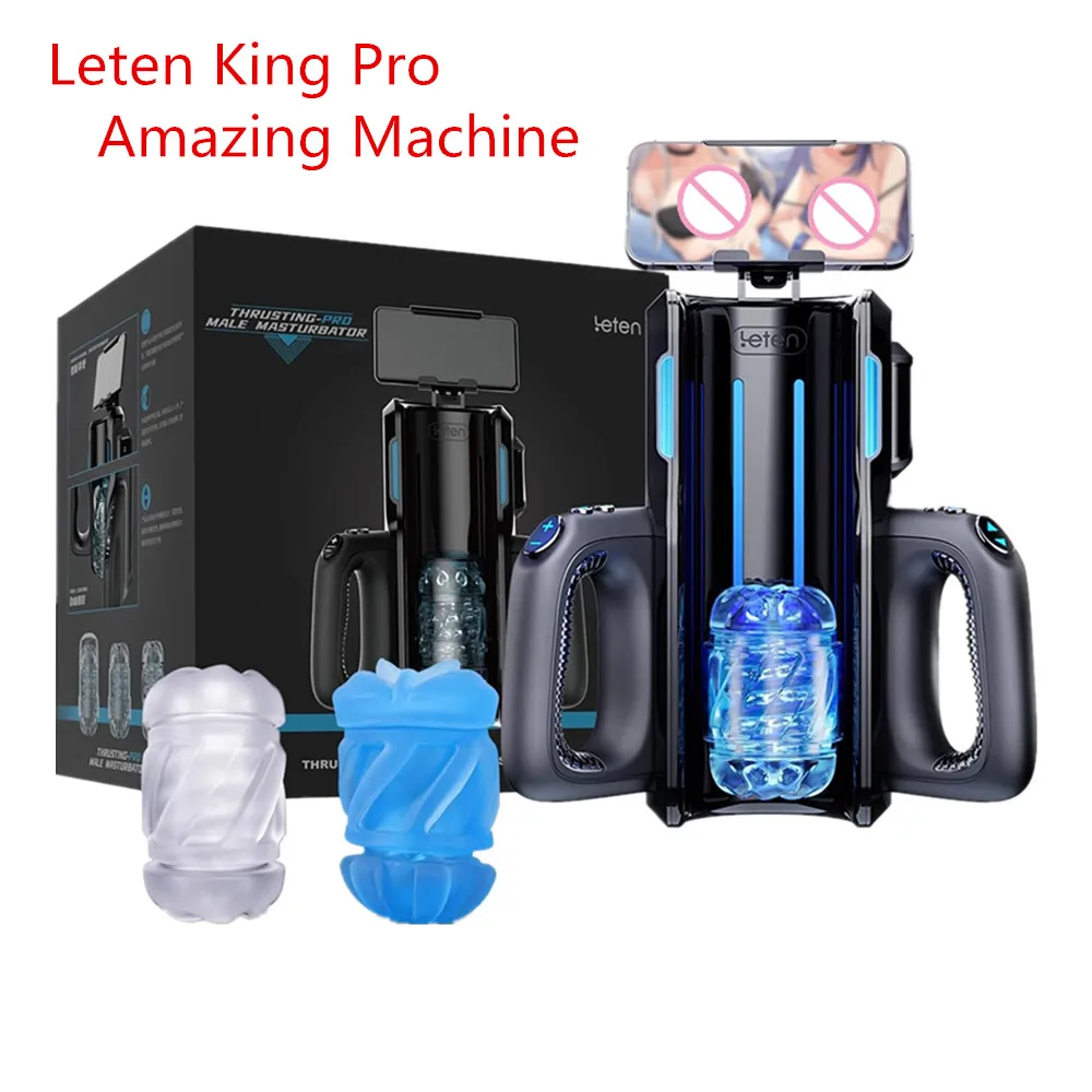 Leten King-Masturbador automático multifuncional com suporte de telefone, instrutor de estimulação masculina, brinquedos sexuais para homens adultos