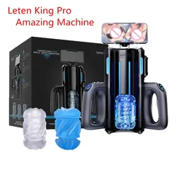 Leten King-masturbador automático para hombres adultos, Juguetes sexuales con soporte para teléfono, estimulación multifunción, entrenador