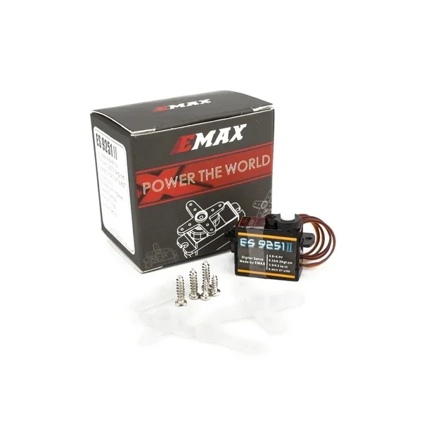 EMAX ES9051 ES9251 4.3g/2.5G Cyfrowy silnik serwo Plastikowa przekładnia 0.8kg Moment obrotowy do samolotów 3D F3P