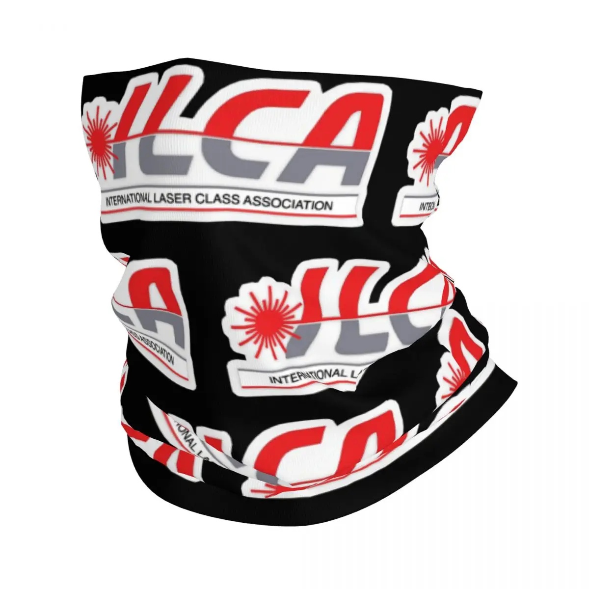 

ILCA- International Laser Sailing Association Neck Gaiter Printed Unisex Face Mask Scarf Warm Headband Hiking Windproof