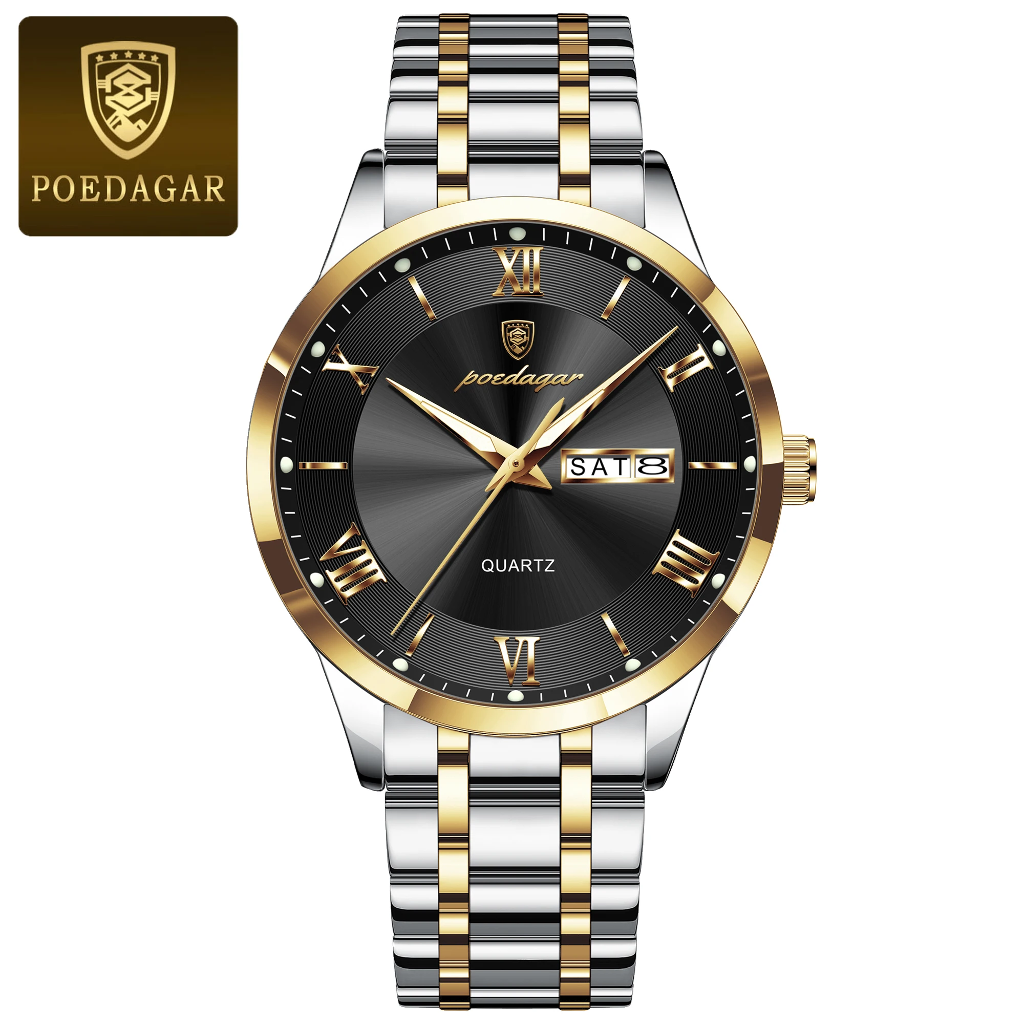Men's Luxury Waterproof Quartz Watch with Luminous Features