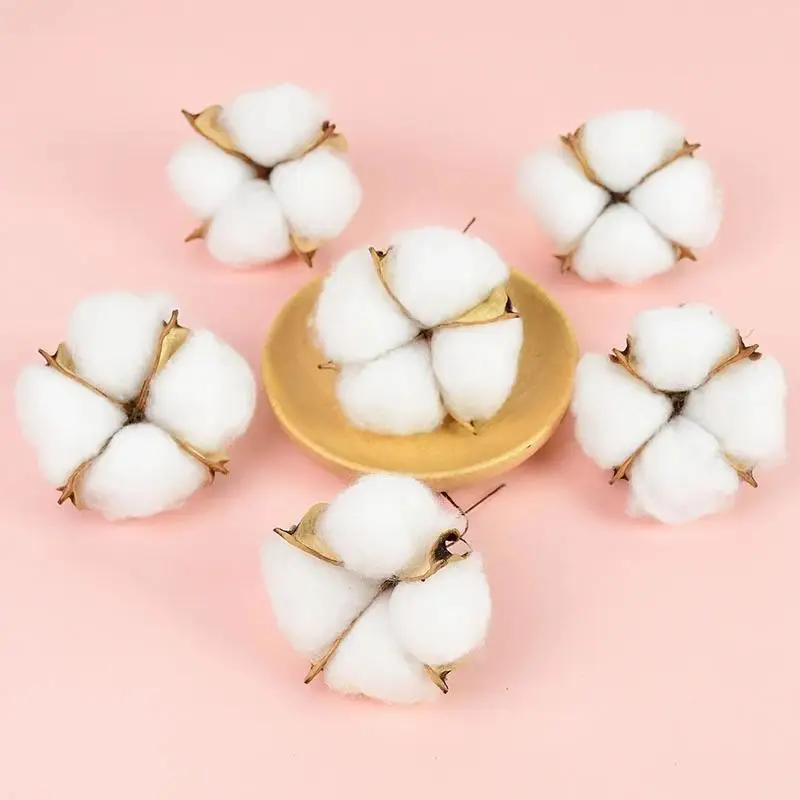 Florist Wreath Supply - 10 Peças de Algodão Branco para