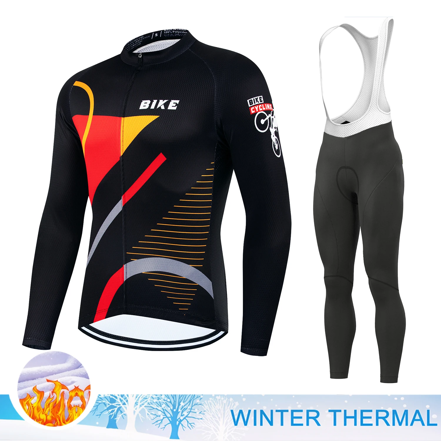 Road Bike Clothes Man Cycling Winter Men Cycling Culotte Mtb Clothing Men Thermal Bicycle Clothing Men's Sports Set Male Shirts