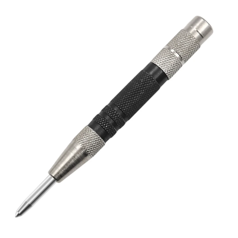 367D Heavy Duty Automatic Center Punch Hardened Steel Automatic Center Punch for Metal for Machinist Adjustable Spring Loaded