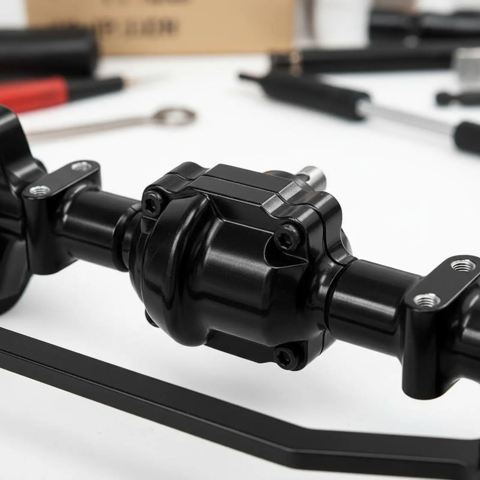 

3 Pieces Metal Portal Axle Set Durability Front Rear Portal Axles Rc Car Axle Bridge Elevated Ground Clearance Clearance Larger