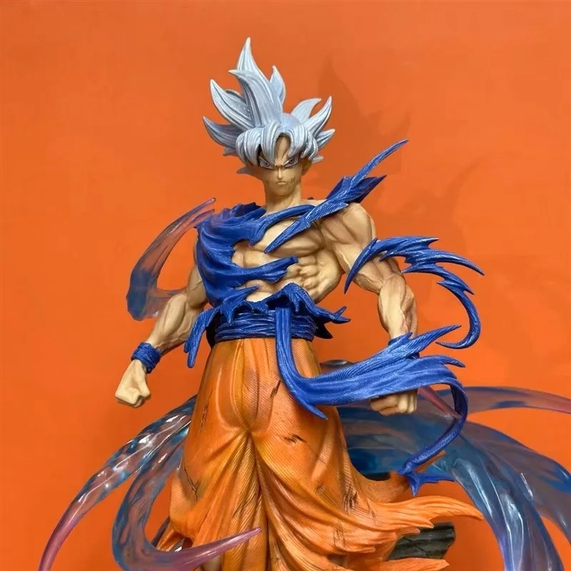 49cm Dragon Ball Anime Figure Gk Ultra Ins Son Goku Pvc Action Figure Son Goku's Life Collection Toy Statue Model Birthday Gift