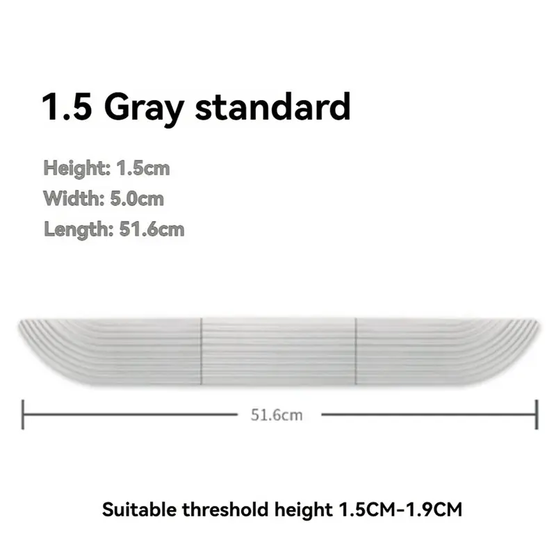 BAAJ-2X Step Ramp Climbing Mat Spare Supports 1.5-1.9Cm Threshold Applied To Most Sweeping Robots On The Market Gray