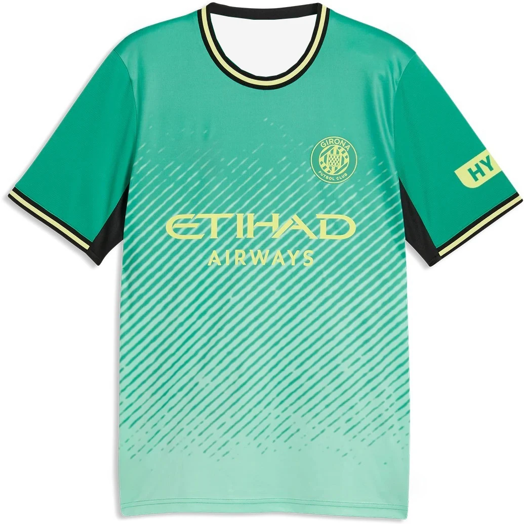 2026 Girona 3D-Druck Fußballtrikot Herren Damen Sommer Outdoor T-Shirt Atmungsaktiv Schnelltrocknend Streetwear Kleidung Unisex – Detail 4