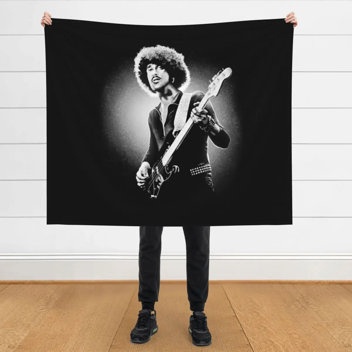 

Funny Gift Phil LynottGift For Fans Throw Blanket Furry Plush Personalized Gift Blankets