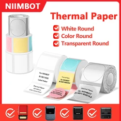 Niimbot Thermal Label Self-adhesive Oilproof Transparent/White/Round/Color Sticker For Niimbot B21 B1 B3S Label Machine Printing