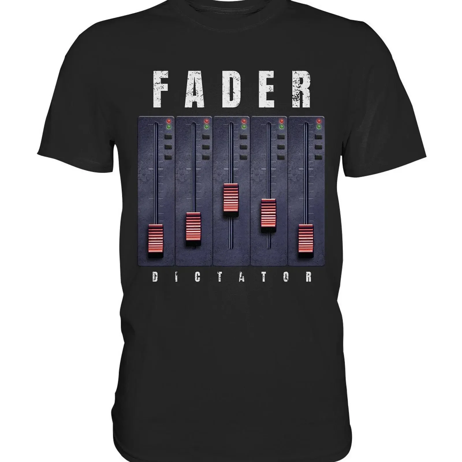 Fader Music Sound Machine DJ Engineering Mixer Premium T Shirt vintage Washed designer clothes Top For Everyday Wear streetwear