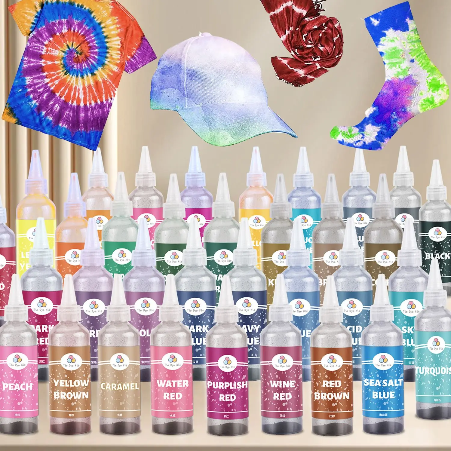 2g Dye Fabric Dyes Textile Dyeing DIY Garment Tie Dyeing Cotton Nylon Multifunctional Pigment For Old Clothes Refurbishment