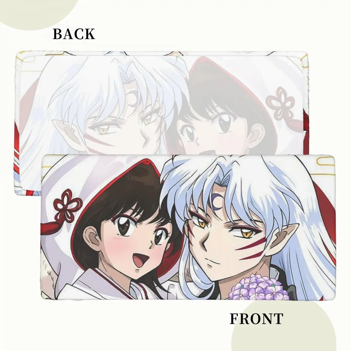 Manga Kimono Inuyasha Sesshomaru Customized Rectangular Tablecloth Oilproof Table Cover for Dining Events Table Cloth