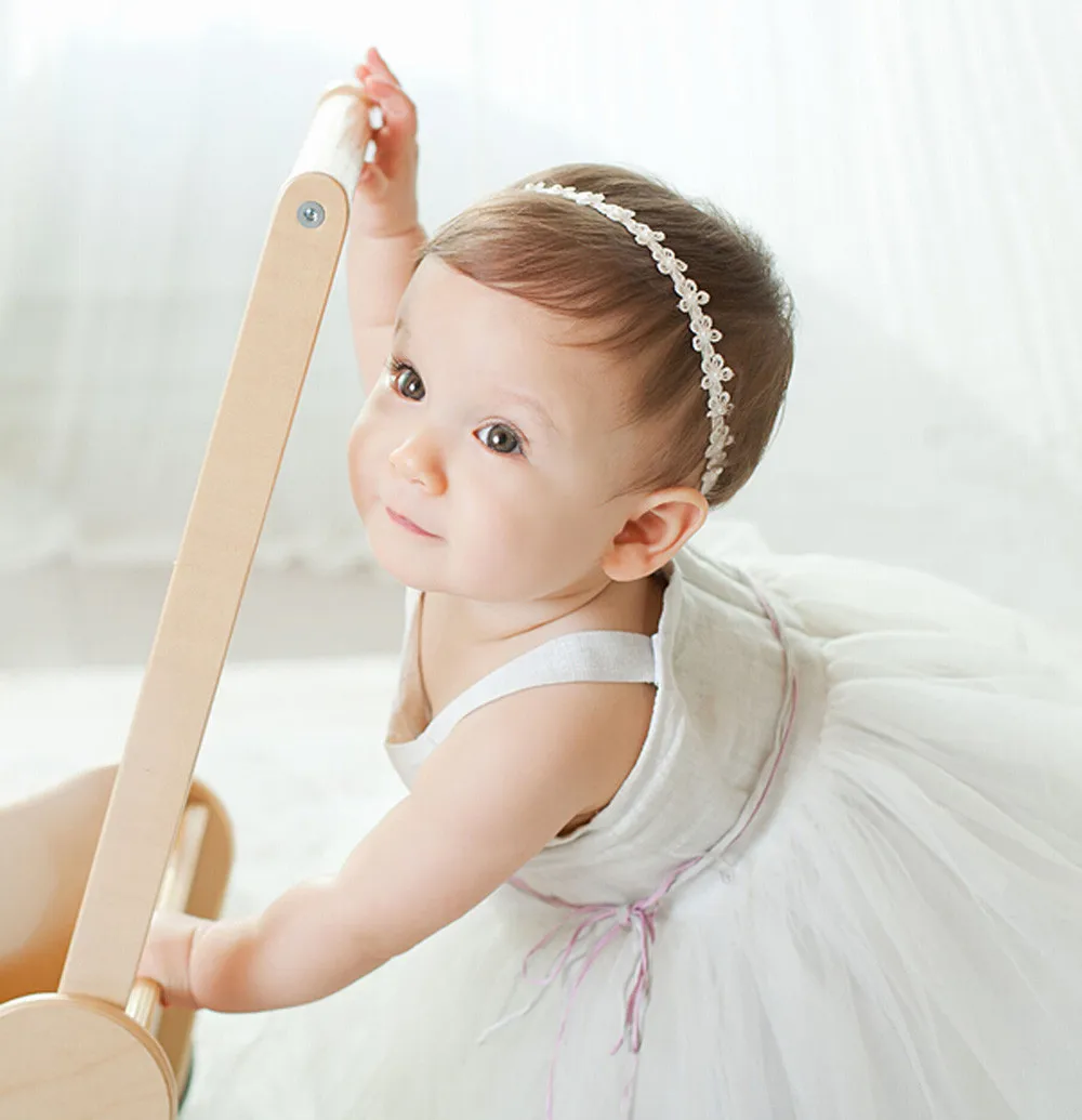 

Детские эластичные жемчужные повязки на голову с цветами