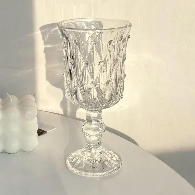 10 Styles Goblet Wine Glass Household Glass Champagne Mug High Color Lead-free Champagne Whiskey Cup Heat Resistant