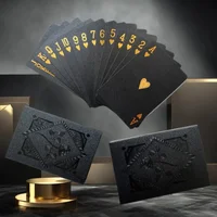 Color Black Gold Playing Card Game Card Group Waterproof Poker Suit Magic Dmagic Package Board Game Collection Entertainment 3