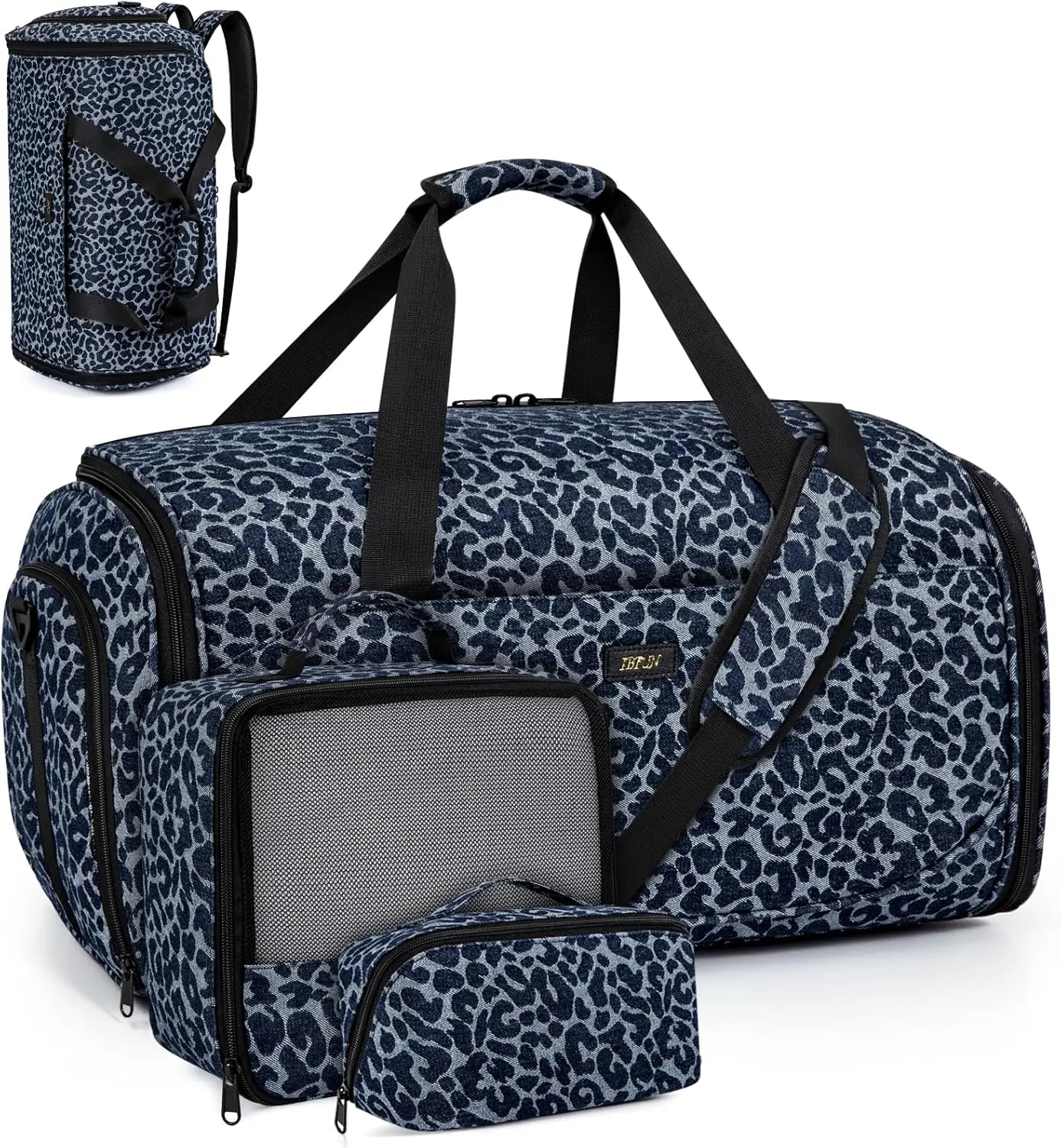 

Сумка-трансформер для путешествий - дорожная сумка 4-в-1 с ремнями для рюкзака, отделением для обуви, для мужчин и женщин