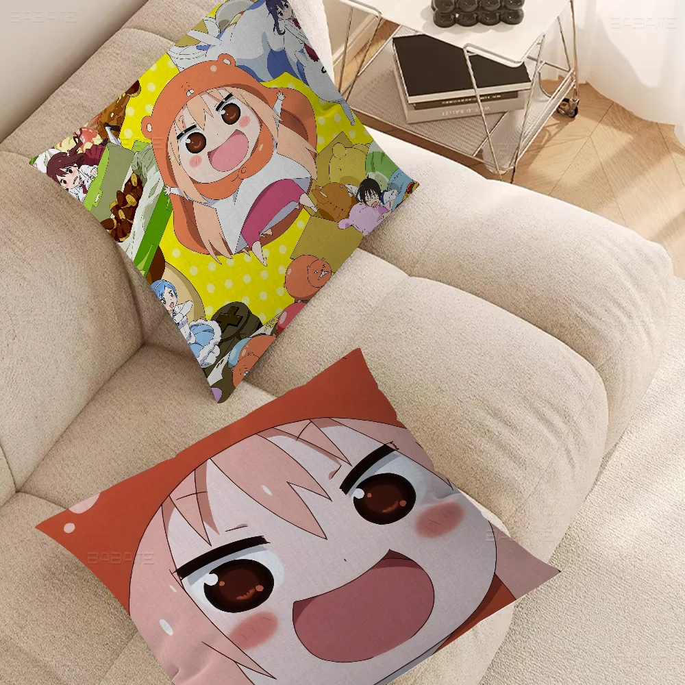 Anime Himouto! Umaru-chan Pillow Gifts Home Office Furnishings Bedroom Sofa Car Cushion Cover Case 45x45cm