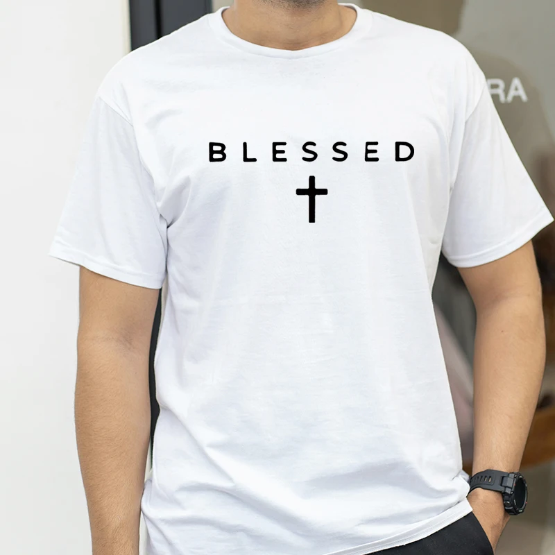 

Believe Christian Cross T-shirt Scripture Unisex Jesus Christ Tshirt Women Religious Inspiring Faith Bible Tee Shirt Top