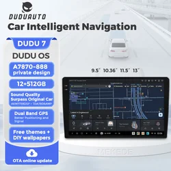 DUDUAUTO DUDU7 A7870-888 Android 13 Hyundai Nissan Toyota Için Evrensel WIFI Araba Radyo Multimedya Oynatıcı Carplay GPS HARITA Navi