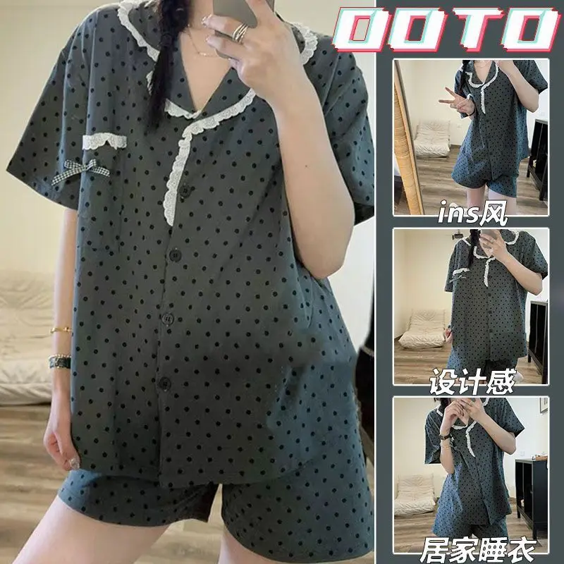 

Sleepwear Women's Clothing Summer Korea Thin New Home Loose Simple Affordable Skinny High Quality Comfortable Temperament Sexy